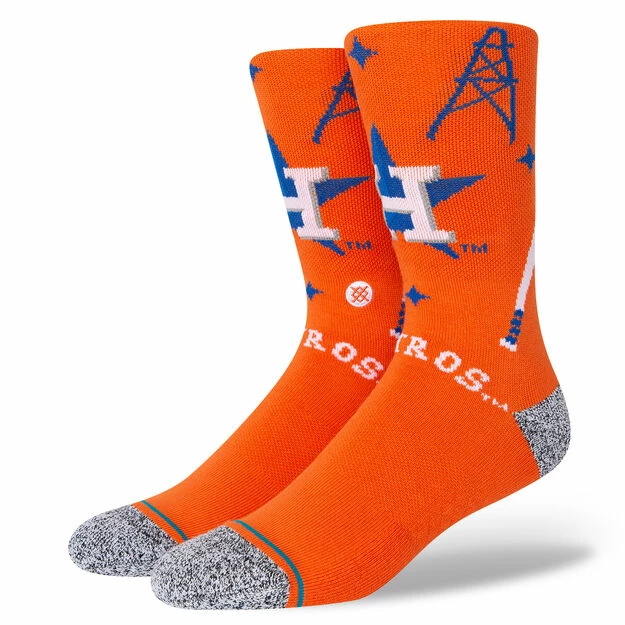 Stance – HOUSTON ASTROS LANDMARK CREW SOCKS 3 Stance – HOUSTON ASTROS LANDMARK CREW SOCKS