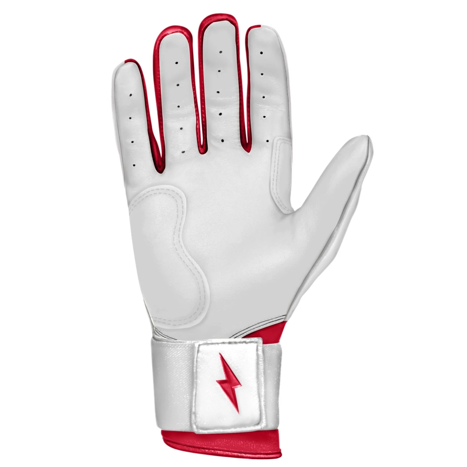 Bruce Bolt β BADER Series Adult Long Cuff Batting Gloves | BADER WHITE 6 Bruce Bolt β BADER Series Adult Long Cuff Batting Gloves | BADER WHITE - Image 4