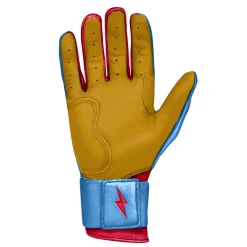 Bruce Bolt – BADER Series Adult Long Cuff Batting Gloves | BABY BLUE -Easton Sales Bader long 3