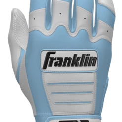 Franklin Custom CFX Pro Batting Gloves – Adult – C. Blue/White