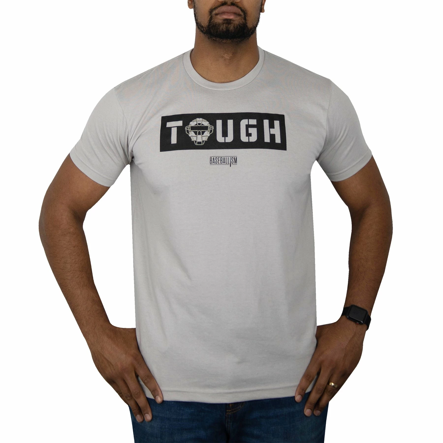 Baseballism Catcher Tough Men’s T-Shirt 3 Baseballism Catcher Tough Men’s T-Shirt
