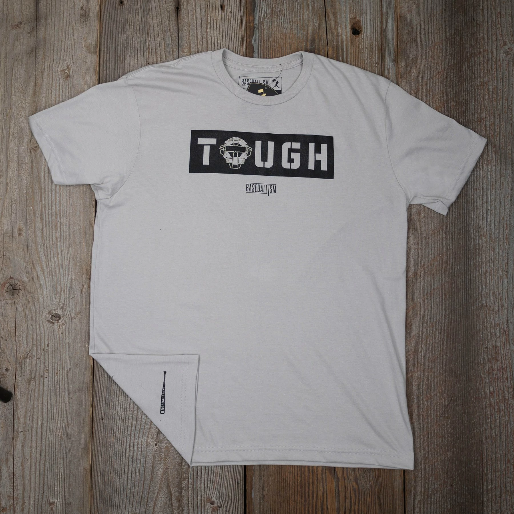Baseballism Catcher Tough Men’s T-Shirt 5 Baseballism Catcher Tough Men’s T-Shirt - Image 3