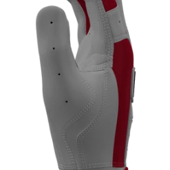 Franklin Custom CFX Pro Batting Gloves – Adult – Grey/Cardinal -Easton Sales Grey Card 3