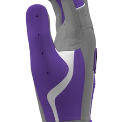 Franklin Custom CFX Pro Batting Gloves – Adult – Grey/Purple -Easton Sales Grey Purp 3