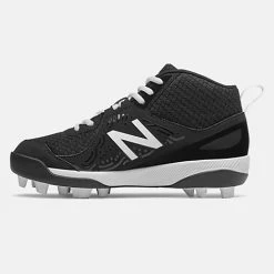 New Balance 3000v5 Youth Molded Cleats – Black/White (J3000BK5) -Easton Sales J3000BK5 3