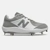 New Balance – Grey/White Low-Cut L3000v5 Metal Spikes (L3000TG5) -Easton Sales L3000TG5 1