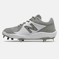 New Balance – Grey/White Low-Cut L3000v5 Metal Spikes (L3000TG5) -Easton Sales L3000TG5 3