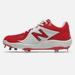 New Balance – Red/White Low-Cut L3000v5 Metal Spikes (L3000TR5) 8 New Balance – Red/White Low-Cut L3000v5 Metal Spikes (L3000TR5) -Easton Sales L3000TR5 3