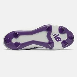 New Balance – White/Purple Low-Cut L3000v5 Metal Spikes (L3000WP5) -Easton Sales L3000WP5 4