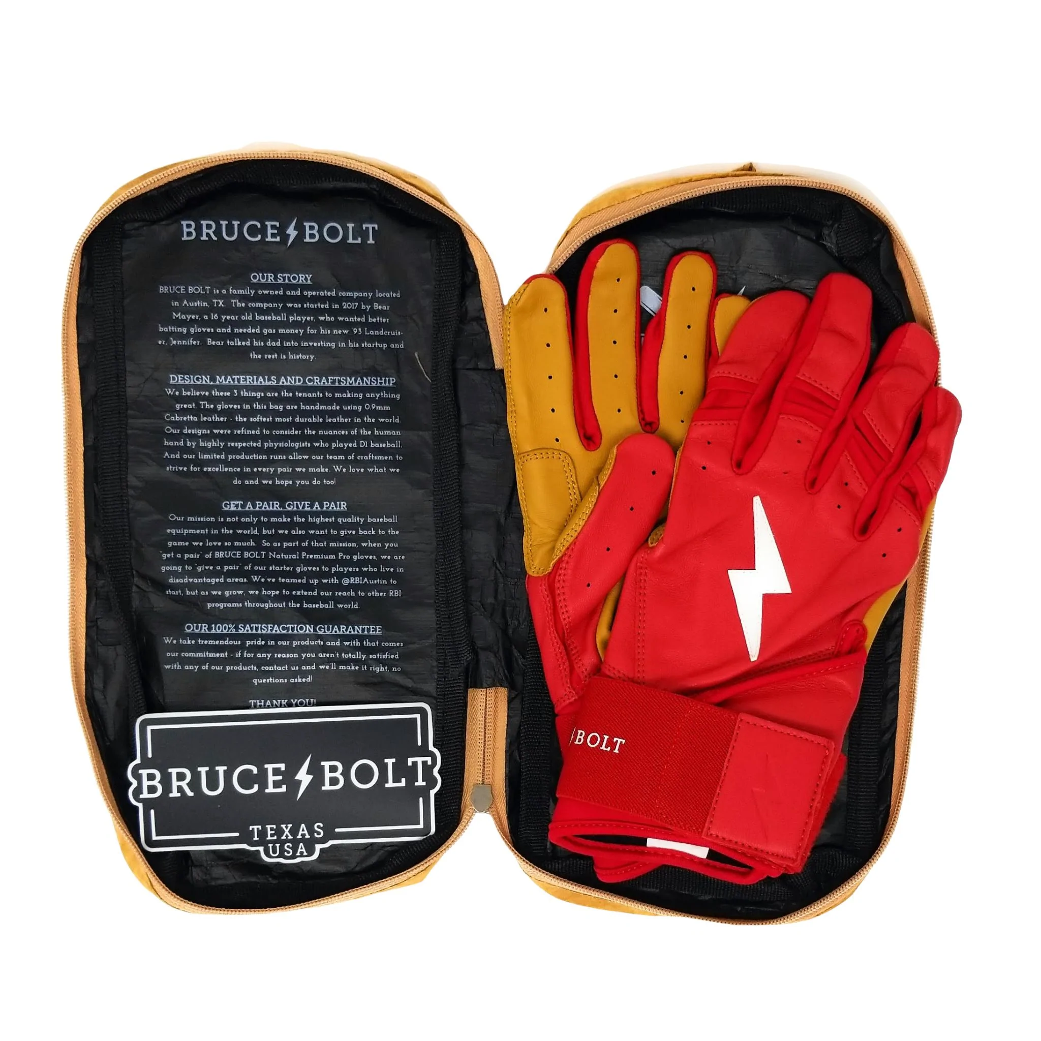 Bruce Bolt Batting Gloves – PREMIUM PRO Adult Long Cuff 3 Bruce Bolt Batting Gloves – PREMIUM PRO Adult Long Cuff