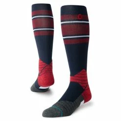 Stance β Diamond Pro OTC Stripe Socks 14 Stance β Diamond Pro OTC Stripe Socks -Easton Sales OTC Stripe Navy Red