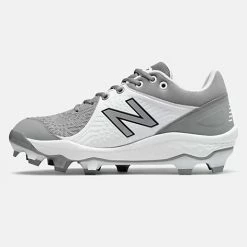 New Balance – Men’s Grey/White 3000v5 Fresh Foam Molded Cleat (PL3000G5) -Easton Sales PL3000G5 3