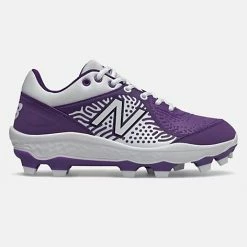 New Balance – Men’s White/Purple 3000v5 Fresh Foam Molded Cleat (PL3000P5)
