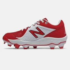 New Balance – Men’s Red/White 3000v5 Fresh Foam Molded Cleat (PL3000R5) -Easton Sales PL3000R5 3