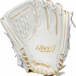 Rawlings Liberty Advanced 12.5″ Fastpitch Glove – White/Gold (RLA125KRG) -Easton Sales RLA125KRG 3
