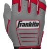 Franklin Custom CFX Pro Batting Gloves – Adult – Grey/Red -Easton Sales Red Grey 1