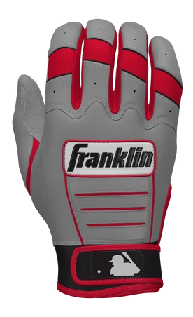 Franklin Custom CFX Pro Batting Gloves – Adult – Grey/Red 3 Franklin Custom CFX Pro Batting Gloves – Adult – Grey/Red