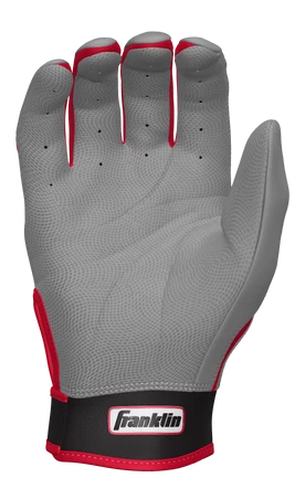 Franklin Custom CFX Pro Batting Gloves – Adult – Grey/Red 4 Franklin Custom CFX Pro Batting Gloves – Adult – Grey/Red - Image 2