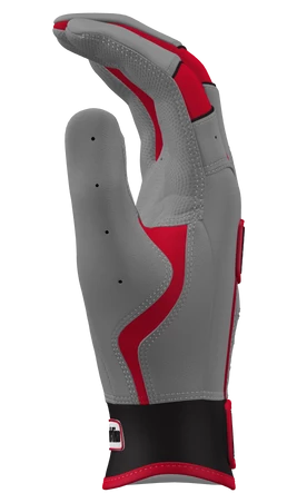 Franklin Custom CFX Pro Batting Gloves – Adult – Grey/Red 5 Franklin Custom CFX Pro Batting Gloves – Adult – Grey/Red - Image 3