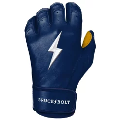 Bruce Bolt – PREMIUM PRO Youth Short Cuff Batting Gloves -Easton Sales Short Cuff Navy 6