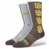 Stance – SAN DIEGO PADRES SPLIT CREW SOCKS -Easton Sales Split Padres 1