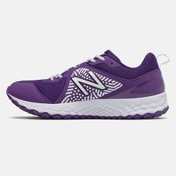 New Balance – Men’s White/Purple 3000v5 Fresh Foam Men’s Turf (T3000WP5) -Easton Sales T3000WP5 3