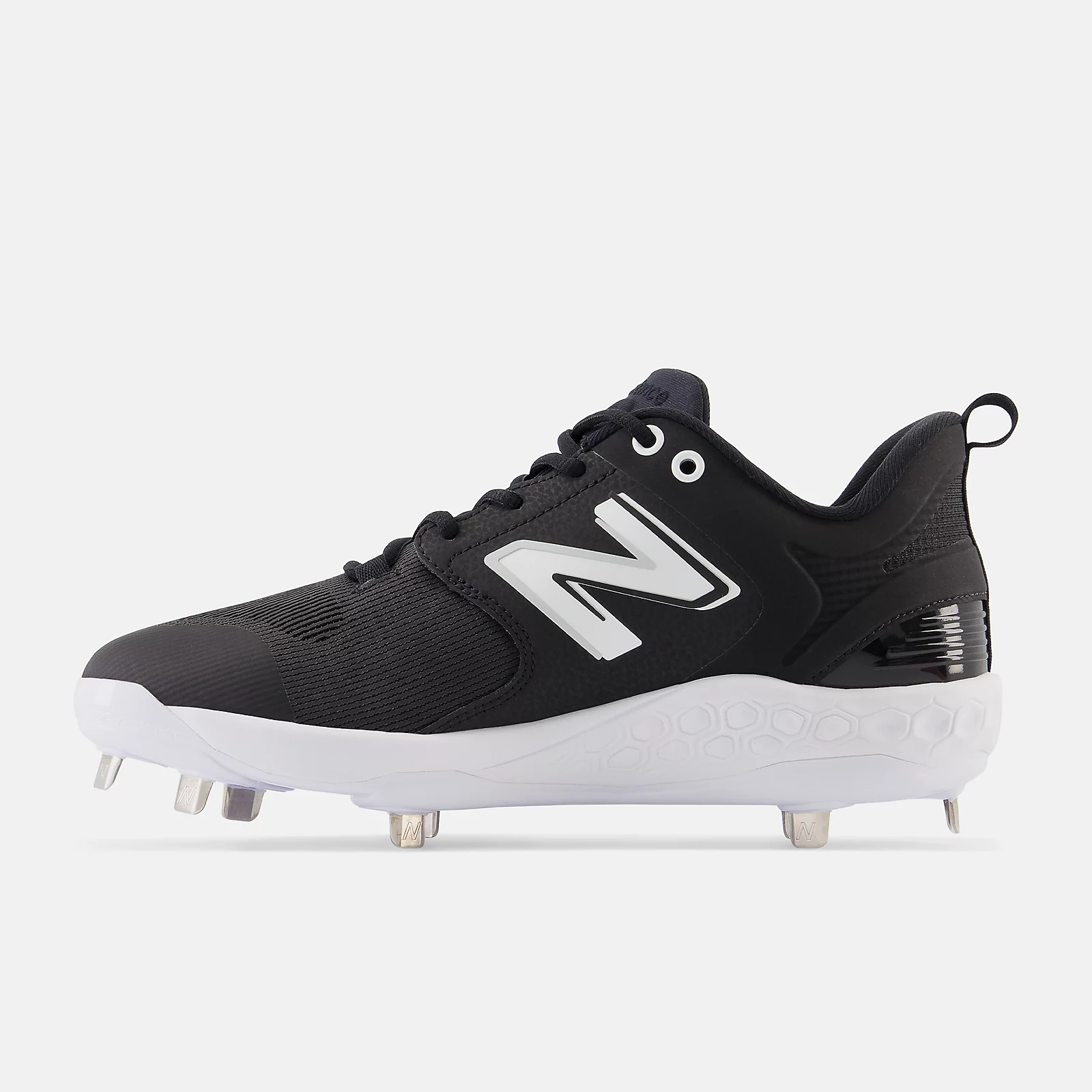 New Balance Black/White L3000v6 Metal Spikes 5 New Balance Black/White L3000v6 Metal Spikes - Image 3