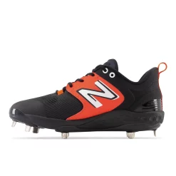 New Balance Black/Orange L3000v6 Metal Spikes -Easton Sales l3000bo6 3