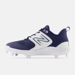 New Balance Navy/White L3000v6 Metal Spikes -Easton Sales l3000tn6 3