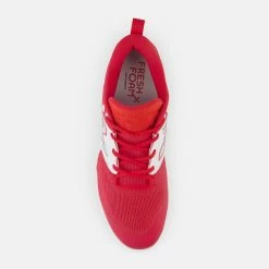 New Balance Red/White L3000v6 Metal Spikes -Easton Sales l3000tr6 4