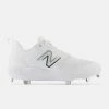 New Balance White L3000v6 Metal Spikes 1 New Balance White L3000v6 Metal Spikes -Easton Sales l3000tw6 1
