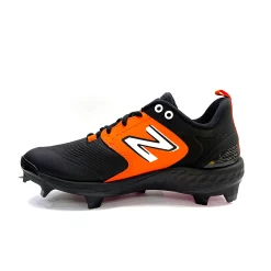 New Balance Black/Orange PL3000v6 Molded Cleats -Easton Sales pl3000O6 3