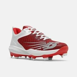 New Balance – Red/White FuelCell 4040v6 Molded Cleats (PL4040R6) -Easton Sales pl4040r6 4
