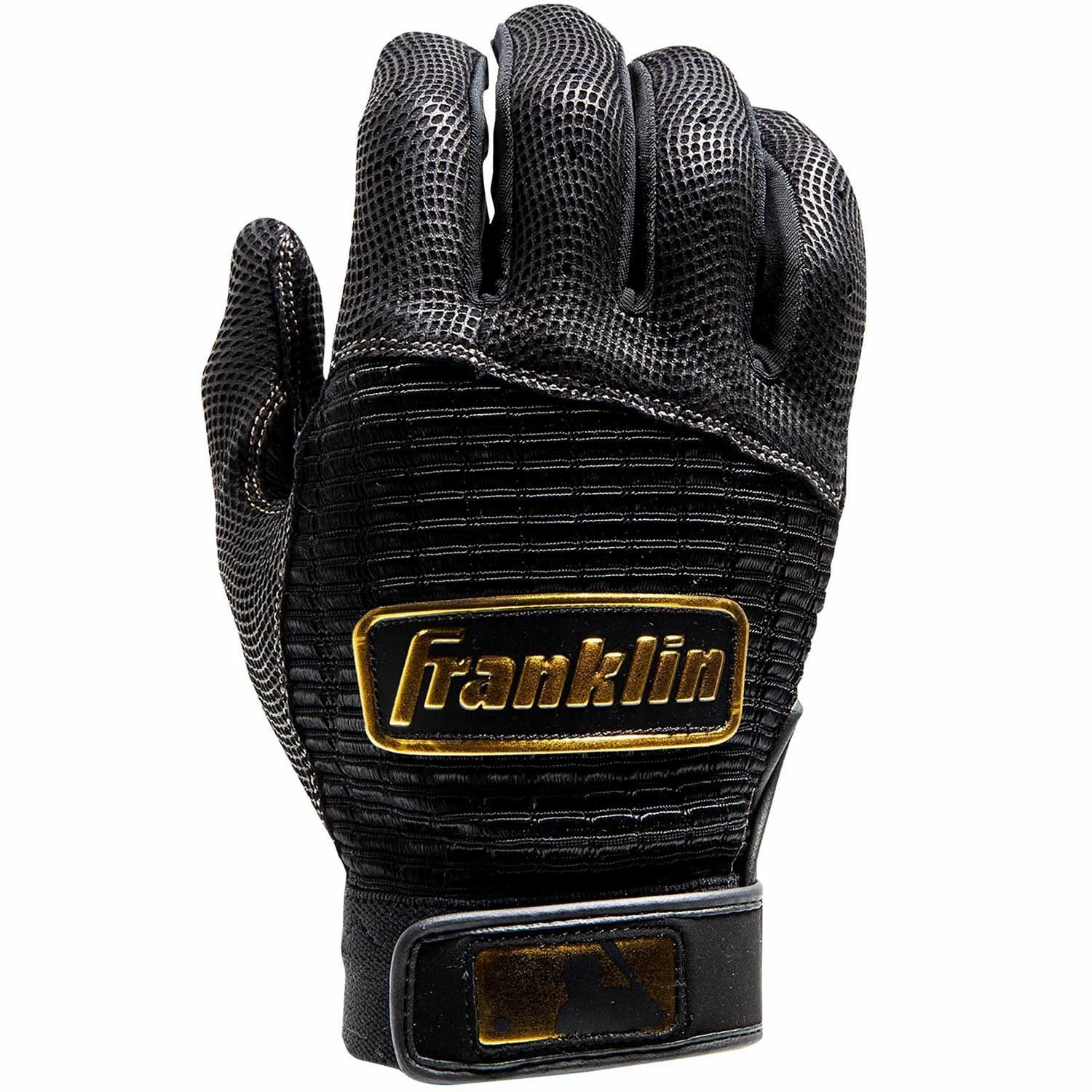 Franklin Pro Classic Batting Gloves – Adult – Black/Gold 4 Franklin Pro Classic Batting Gloves – Adult – Black/Gold - Image 2