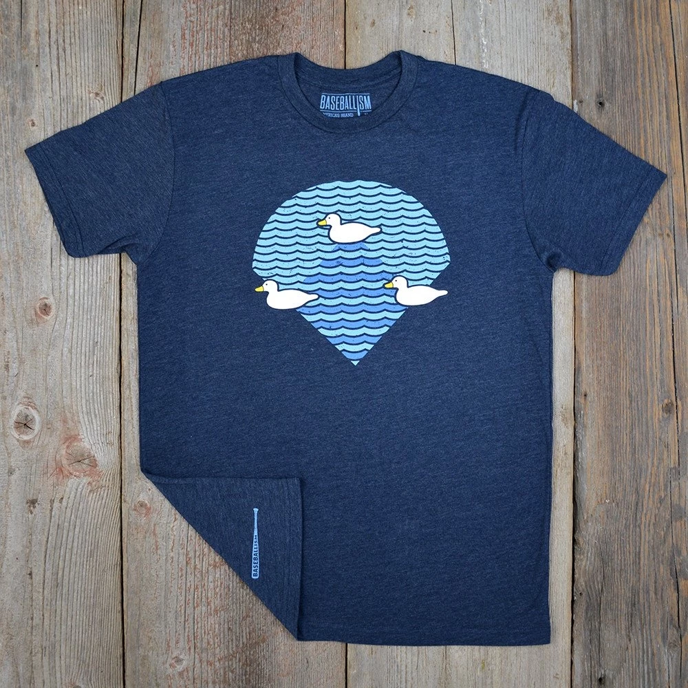 Baseballism Ducks Navy T-Shirt (Men’s) 5 Baseballism Ducks Navy T-Shirt (Men’s) - Image 3