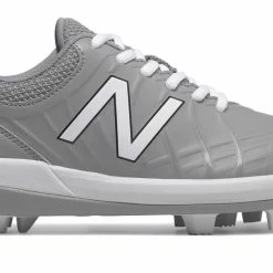 New Balance 4040v5 Youth Molded Cleats – Grey/White (J4040TG5)