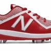 New Balance – Red/White Junior Low Rubber Baseball Cleats (J4040TR4) -Easton Sales products j4040tr4 1