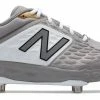 New Balance – Grey/White Low-Cut L3000v4 Metal Spikes (L3000GW4) -Easton Sales products l3000gw4 1