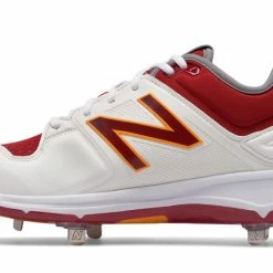 New Balance – Coumarin Pack Spikes – White/Burgundy/Gold (L3000MW3) -Easton Sales products l3000mw3 2