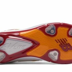 New Balance – Coumarin Pack Spikes – White/Burgundy/Gold (L3000MW3) -Easton Sales products l3000mw3 4