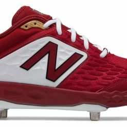 New Balance – Cardinal/White Low-Cut L3000v4 Metal Spikes (L3000MW4)
