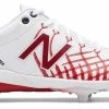 New Balance – White/Red Hero 4040v5 Metal Spikes (L4040AS5) -Easton Sales products l4040as5 1