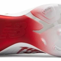 New Balance – White/Red Hero 4040v5 Metal Spikes (L4040AS5) -Easton Sales products l4040as5 4