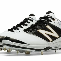 New Balance – White/Black Low 4040v3 Baseball Spikes (L4040WT3)