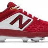 New Balance – Men’s Cardinal/White 3000v4 Fresh Foam Molded Cleat (PL3000M4)