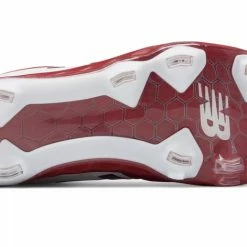 New Balance – Men’s Cardinal/White 3000v4 Fresh Foam Molded Cleat (PL3000M4) -Easton Sales products pl3000m4 4