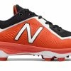 New Balance – Orange/Black Low Rubber Baseball Cleats (PL4040B4) -Easton Sales products pl4040b4 1