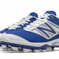 New Balance – Royal/White Low Rubber Baseball Cleats (PL4040D3)