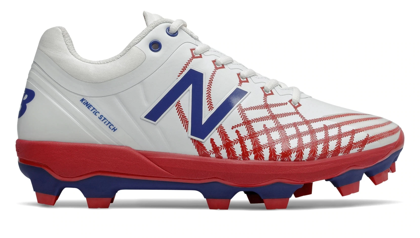 New Balance 4040v5 Adult Molded Cleats – Red/White/Blue (PL4040PR) 3 New Balance 4040v5 Adult Molded Cleats – Red/White/Blue (PL4040PR)