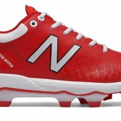 New Balance 4040v5 Adult Molded Cleats – Red/White (PL4040R5)
